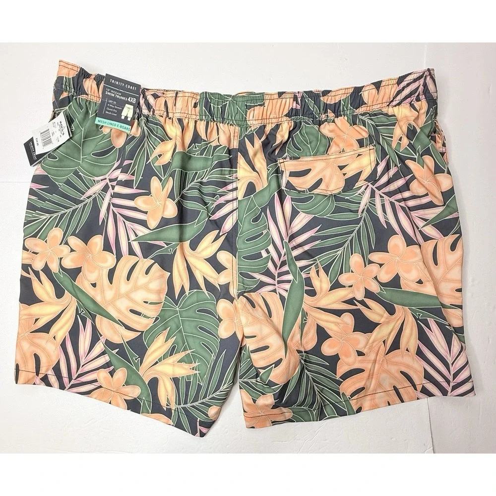 Kohls Swim Shorts Tropical Big & Tall Mens Size 4XBig Swimming Summer Trunks New